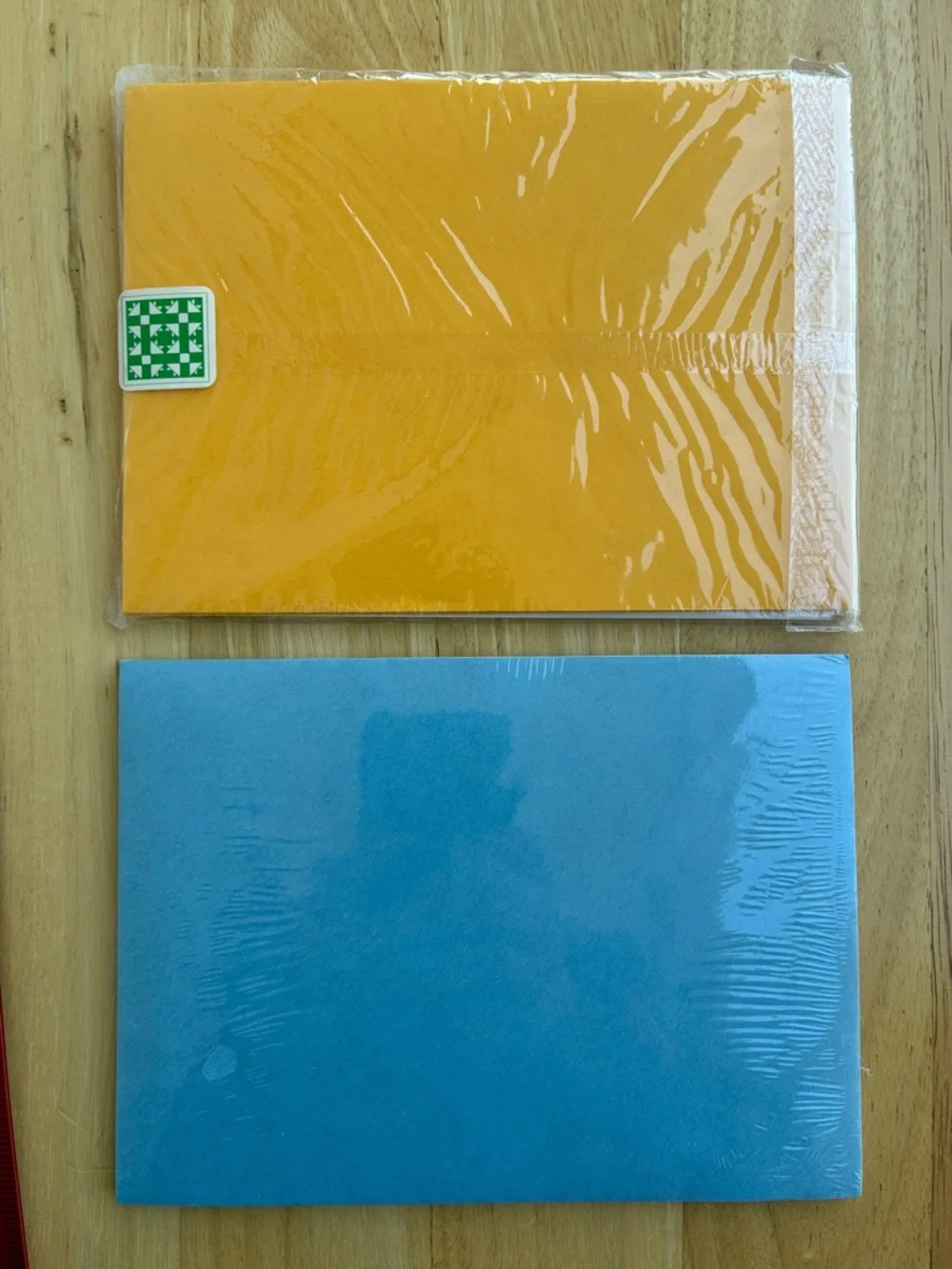 2 sealed sets of art cards.  11 cards and envelopes